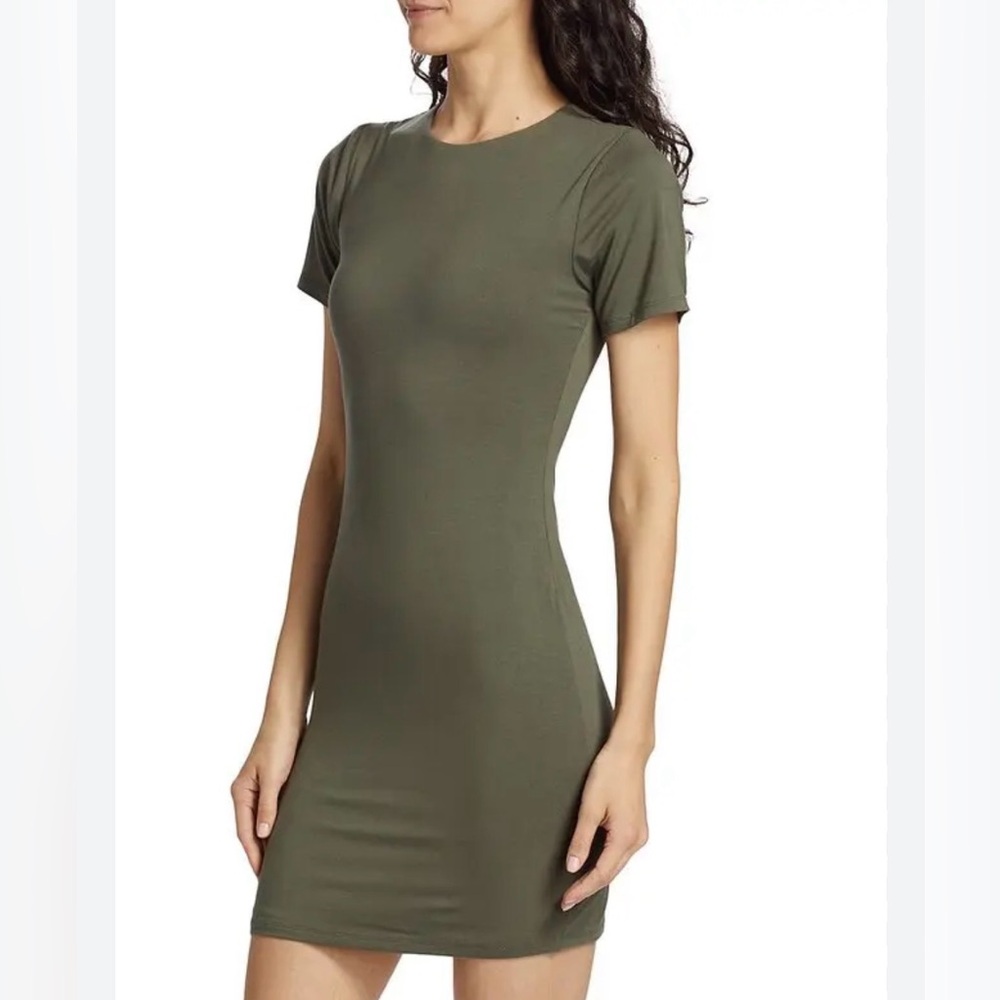 Good American Khaki Mini Dress